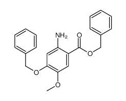 2-氨基-4-(苄氧基)-5-甲氧基苯甲酸苄酯结构式