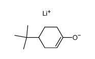 lithium 4-(tert-butyl)cyclohex-1-en-1-olate结构式