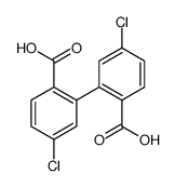 5,5'-Dichlorobiphenyl-2,2'-dicarboxylic acid Structure