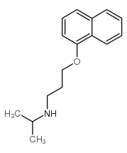 N-(1-甲基乙基)-3-(1-萘氧基)-1-丙胺结构式