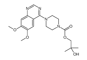 (2-hydroxy-2-methylpropyl) 4-(6,7-dimethoxyquinazolin-4-yl)piperazine-1-carboxylate Structure