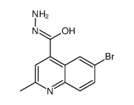 6-bromo-2-methylquinoline-4-carbohydrazide structure