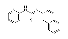 1-naphthalen-2-yl-3-pyridin-2-ylthiourea结构式