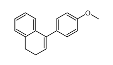 4-(4-methoxyphenyl)-1,2-dihydronaphthalene Structure