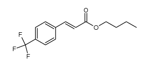 (E)-3-(4-trifluoromethylphenyl)acrylic acid n-butyl ester结构式