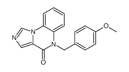 5-[(4-methoxyphenyl)methyl]imidazo[1,5-a]quinoxalin-4-one结构式