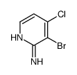 2-氨基-3-溴-4-氯吡啶结构式