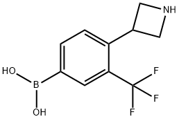 (4-(azetidin-3-yl)-3-(trifluoromethyl)phenyl)boronic acid Structure
