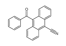 10-benzoylanthracene-9-carbonitrile结构式