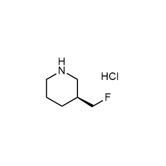 (S)-3-(氟甲基)哌啶盐酸盐结构式