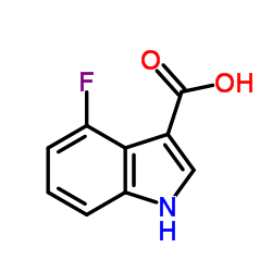 4-Fluoro-1H-indole-3-carboxylic acid Structure
