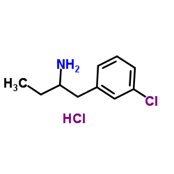 1-(3-Chlorophenyl)-2-butanamine hydrochloride (1:1) Structure