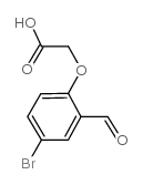 (4-溴-2-甲酰基苯氧基)乙酸结构式