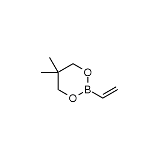 2-乙烯基-5,5-二甲基-1,3,2-二氧硼烷结构式
