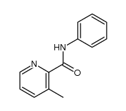 N-phenyl-3-methyl-2-pyridinecarboxamide结构式