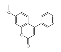 2H-1-Benzopyran-2-one, 7-methoxy-4-phenyl- Structure