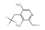 2-Chloromethyl-3,5-dimethyl-4-trifluoroethyl pyridine结构式