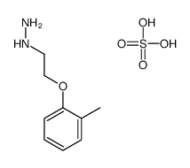hydrogen sulfate,[2-(2-methylphenoxy)ethylamino]azanium结构式