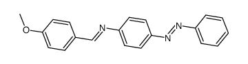 4-[(4-甲氧基苯亚甲基)氨基]偶氮苯结构式