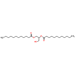 2,3-Dilauroyl-D-glycerol structure