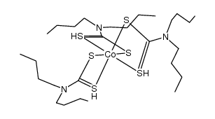 tris(dibutyldithiocarbamidato)-cobalt(III) Structure