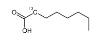 Octanoic acid-2-13C Structure