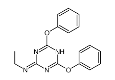 N-ethyl-4,6-diphenoxy-1,3,5-triazin-2-amine Structure