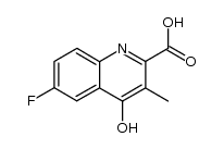 6-fluoro-4-hydroxy-3-methyl-quinoline-2-carboxylic acid Structure