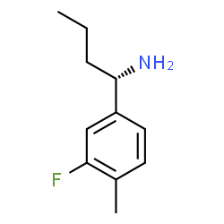 (1S)-1-(3-FLUORO-4-METHYLPHENYL)BUTYLAMINE结构式