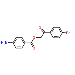 2-(4-Bromophenyl)-2-oxoethyl 4-aminobenzoate Structure