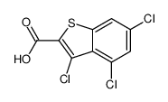 3,4,6-三氯苯并[b]噻吩-2-羧酸结构式