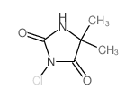 3-氯-5,5-二甲基海因结构式