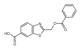2-((benzoyloxy)methyl)benzo[d]thiazole-6-carboxylic acid结构式