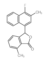 1(3H)-Isobenzofuranone,3-(4-fluoro-3-methyl-1-naphthalenyl)-7-methyl- picture