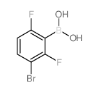 3-溴-2.6-二氟苯硼酸结构式