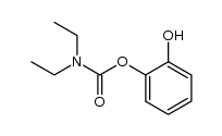 2-hydroxyphenyl N,N-diethylcarbamate Structure