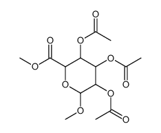 methyl 3,4,5-triacetyloxy-6-methoxyoxane-2-carboxylate结构式