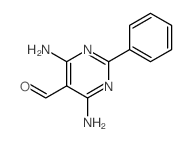 4,6-diamino-2-phenyl-pyrimidine-5-carbaldehyde Structure