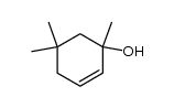1,5,5-trimethylcyclohex-2-ene-1-ol Structure