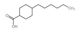 4-n-Hexylcyclohexane carboxylic acid Structure
