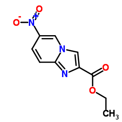 6-硝基咪唑[1,2-A]吡啶-2-羧酸乙酯结构式