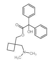 Benzeneacetic acid, a-hydroxy-a-phenyl-,[1-[(dimethylamino)methyl]cyclobutyl]methyl ester Structure