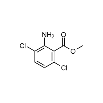 2-氨基-3,6-二氯苯甲酸甲酯结构式