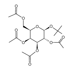tert-butyl 2,3,4,6-tetra-O-acetyl-β-D-galactopyranoside Structure