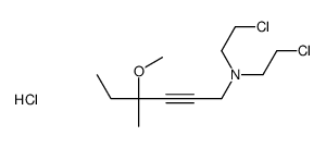 bis(2-chloroethyl)-(4-methoxy-4-methylhex-2-ynyl)azanium,chloride结构式
