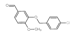 3-[(4-chlorophenyl)methoxy]-4-methoxybenzaldehyde Structure