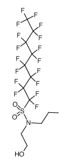 N-(2-羟乙基)-N-丙基全氟辛磺酰胺结构式