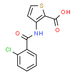 3-[(2-氯苯甲酰基)氨基]噻吩-2-羧酸结构式