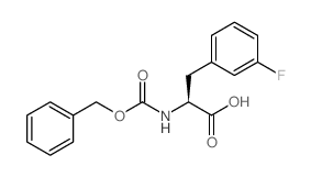 (S)-2-(((苄氧基)羰基)氨基)-3-(3-氟苯基)丙酸结构式