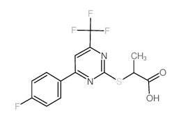 2-{[4-(4-氟苯基)-6-(三氟甲基)-嘧啶-2-基]硫基}丙酸图片